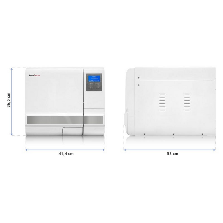 Autoclave 8 Litres Classe B avec USB Blanc