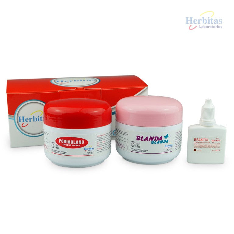 Kit Silicone orthoplastie Basic - Blanda Blanda 200 g + Podiabland 200 g + Reaktol Celerix 28 ml - Herbitas