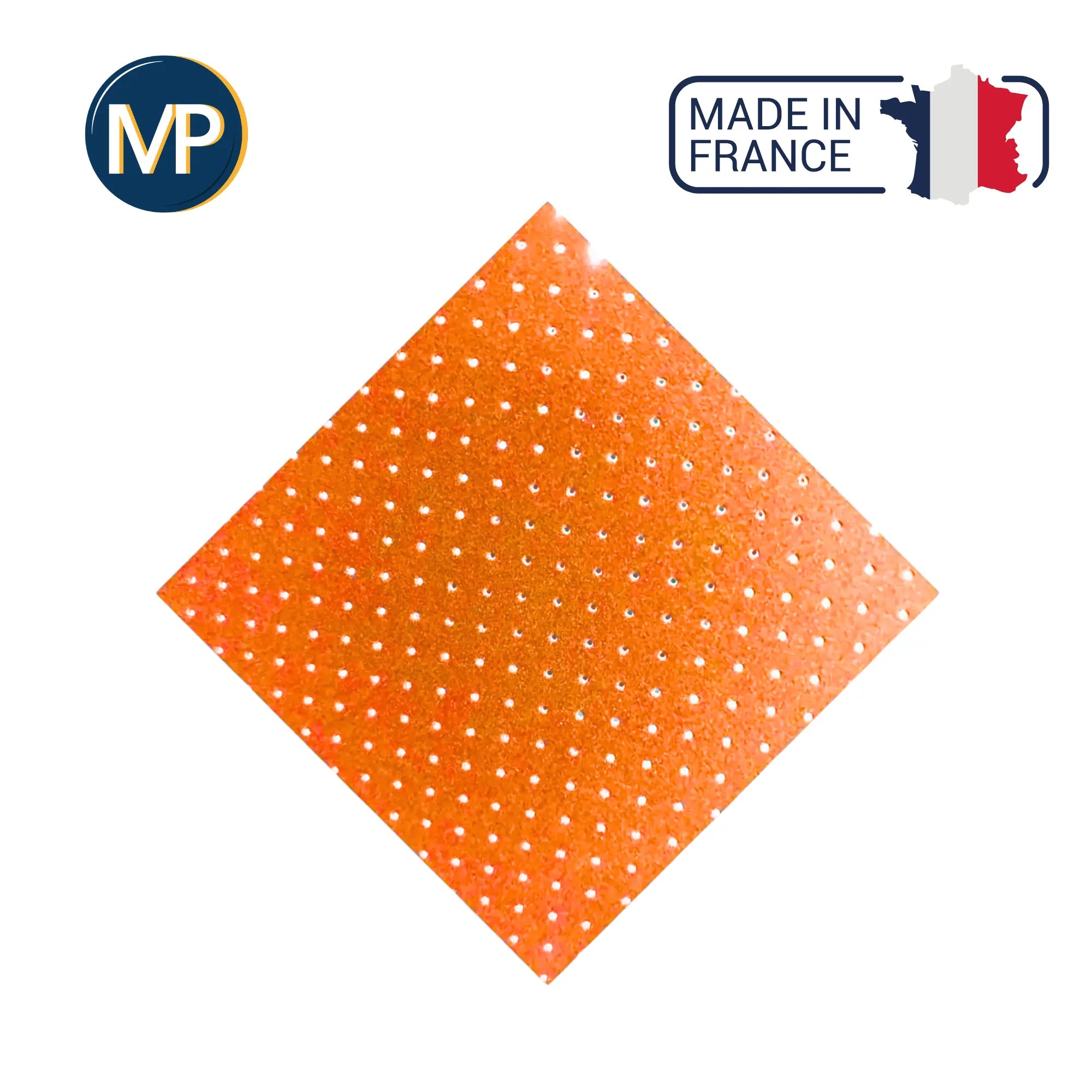 Recouvrement My Carefoam 35 - 1,5 mm - Shore 33 - 1 x 1 m - 7 coloris MP  Perforé-Orange-foncé